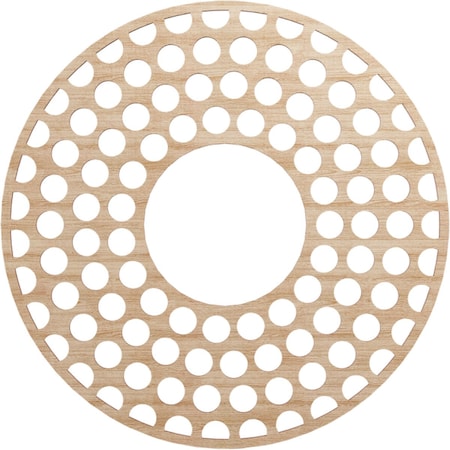 Fink Wood Fretwork Pierced Ceiling Medallion, Alder, 26OD X 9 1/2ID X 3/8T